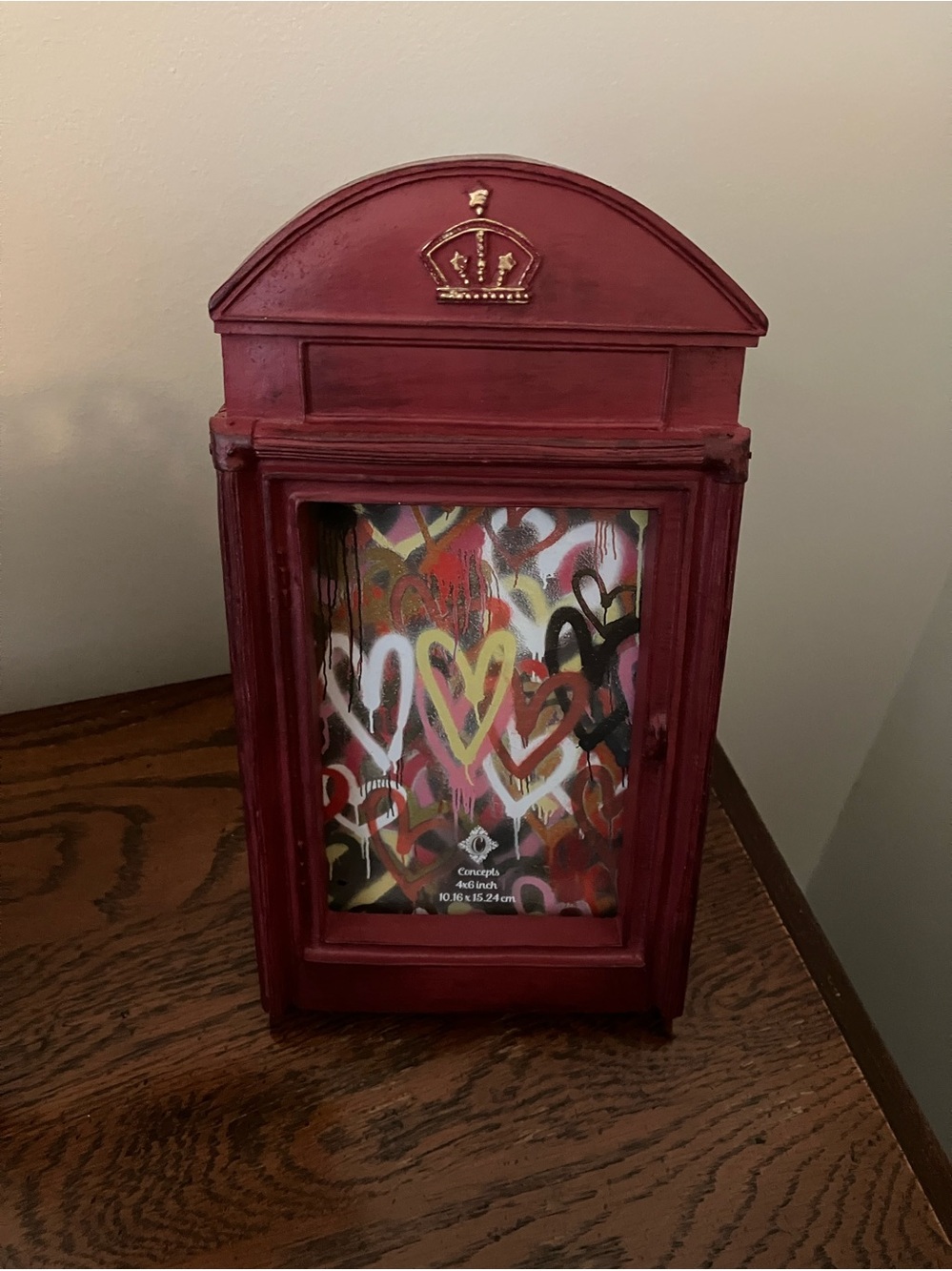 Red Decorative Front Door Style Photo Frame